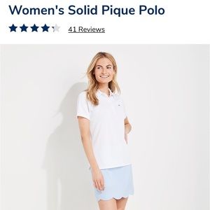 Vineyard Vines Women's Solid Pique Polo